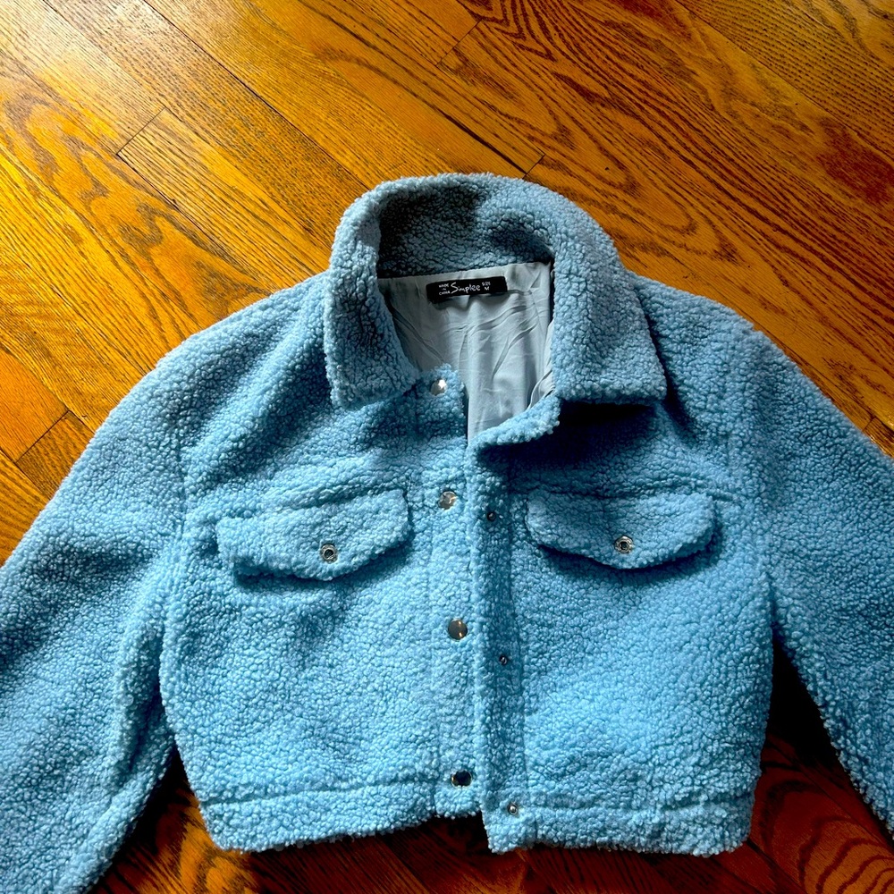 Cropped Teddy Jacket